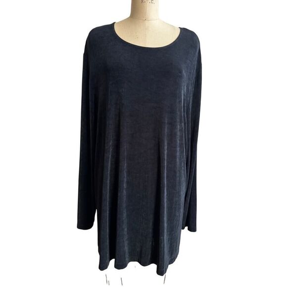 Vikki Vi‎ 4X Plus Size Slinky Tunic Top EUC - Picture 2 of 4